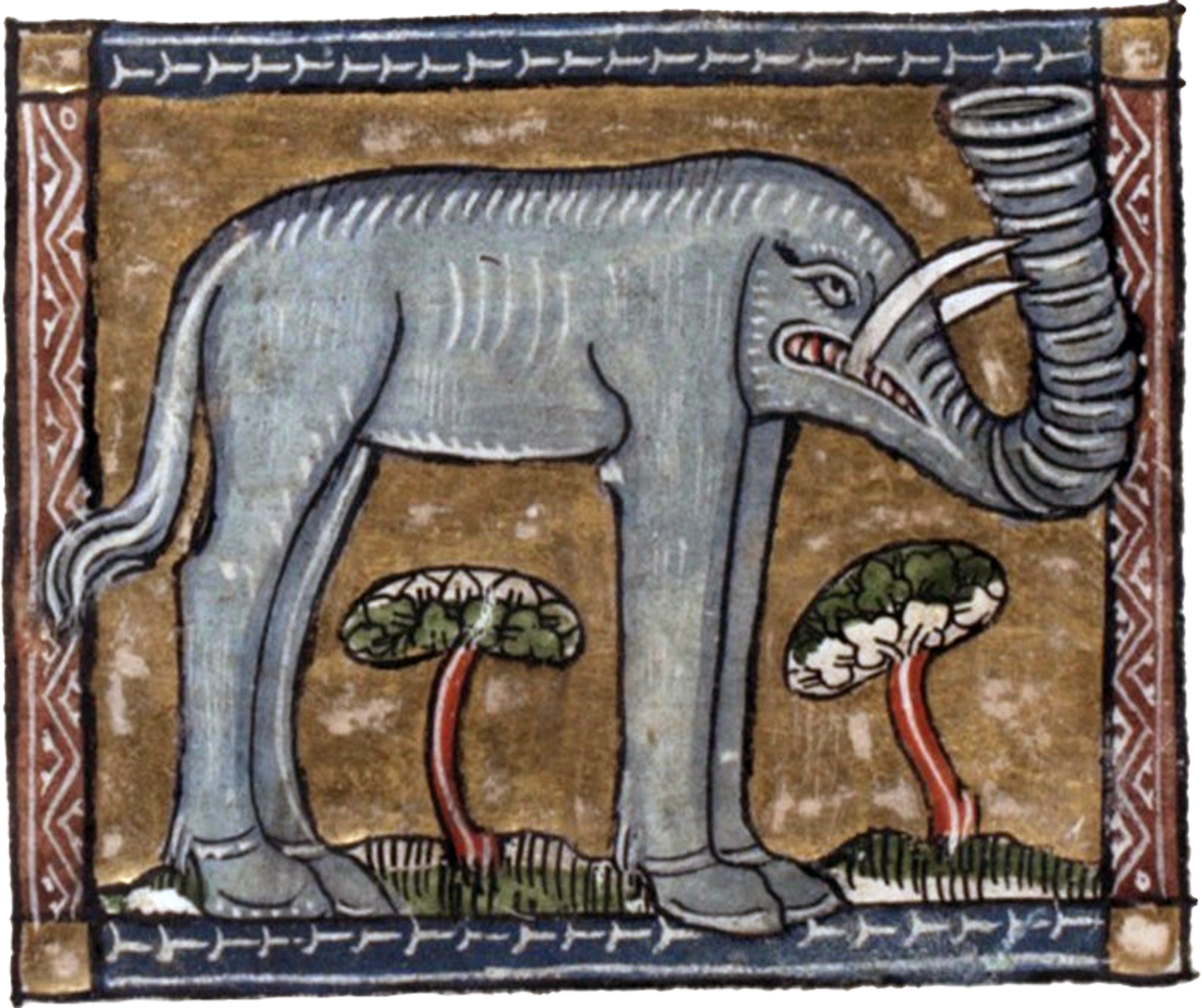 Selected Graphics: Grunty Animals from The Flower of Nature, Circa 1350