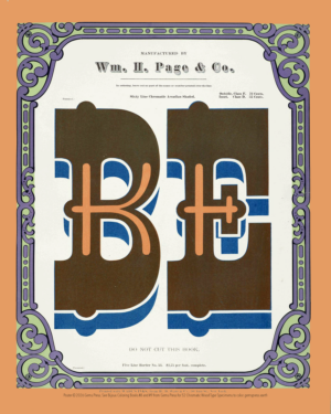 Chromatic Wood Type Specimens “Be” Poster 16 x 20"