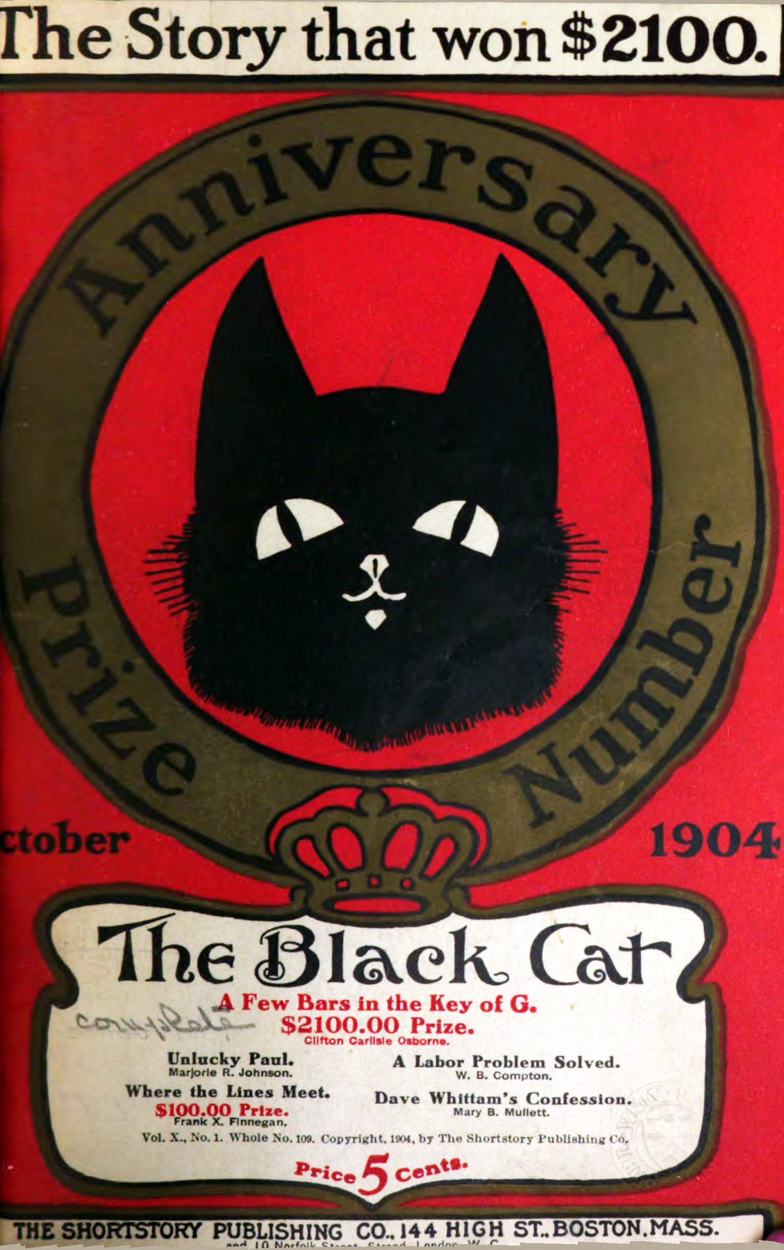 Selected Graphics from The Black Cat, October 1904