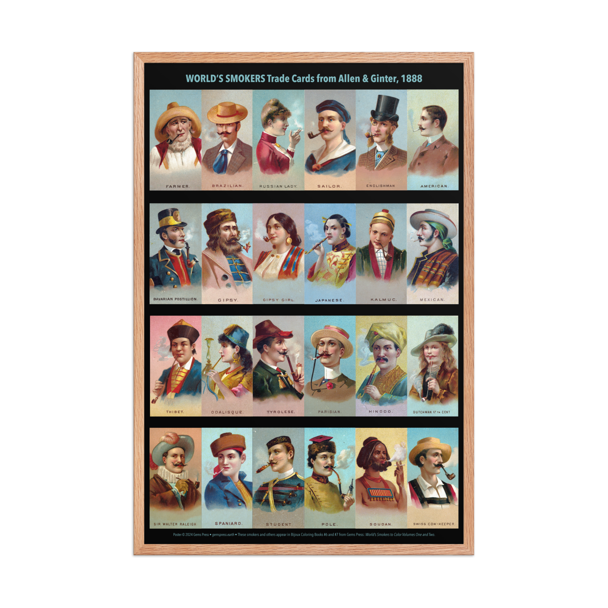 World's Smokers Framed Poster 24 x 36"