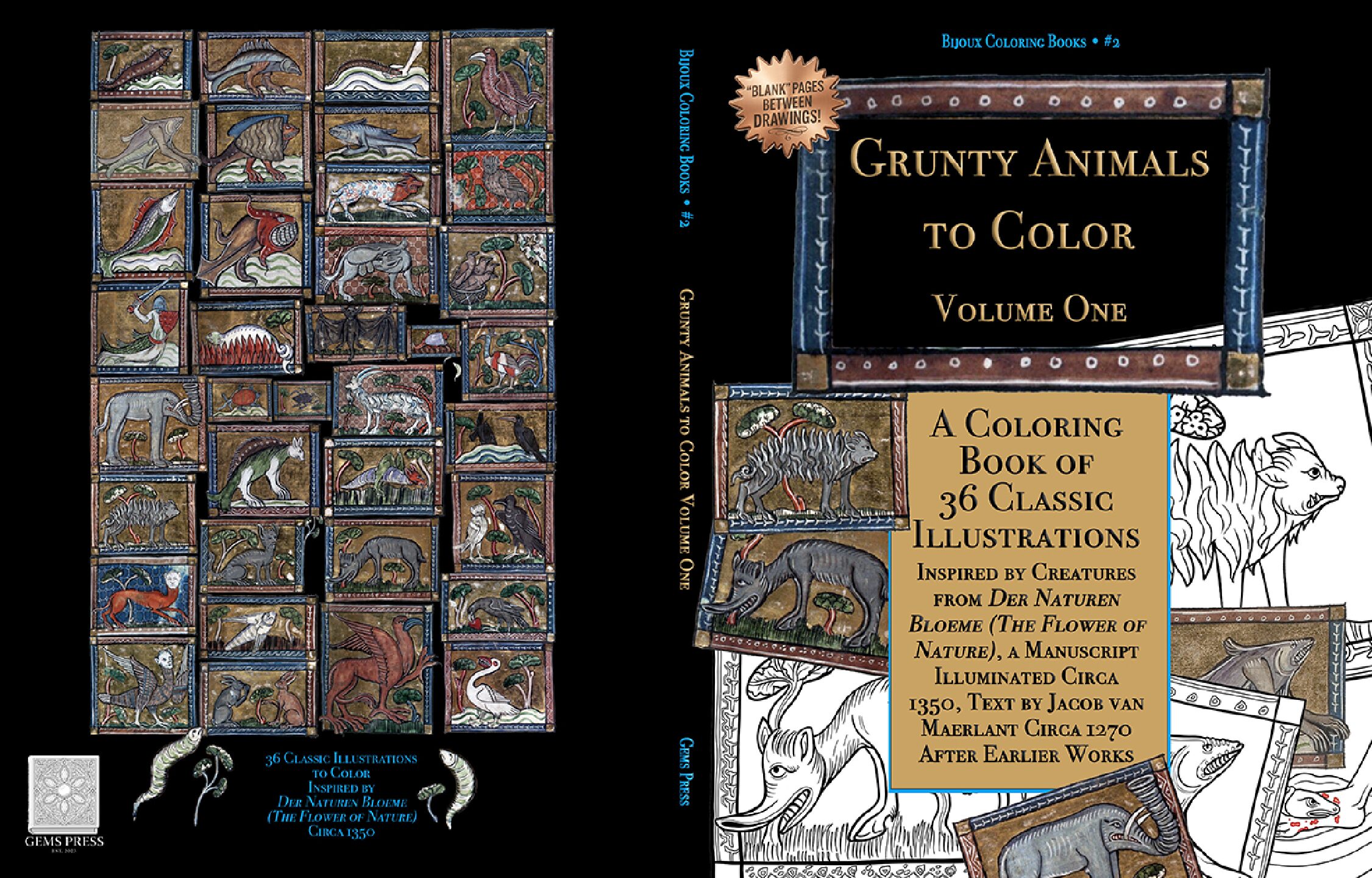 Grunty Animals to Color Volume One