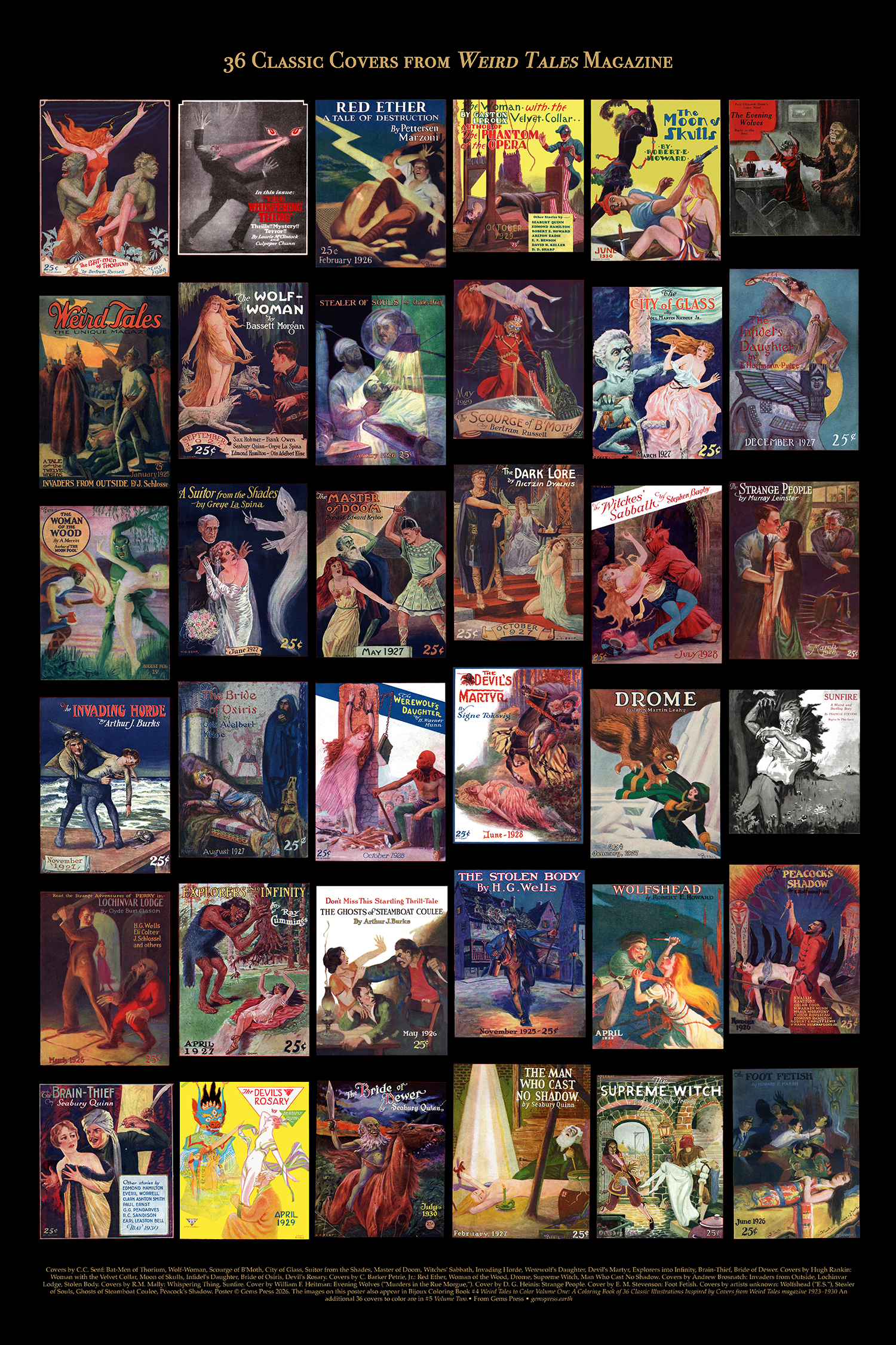 Weird Tales Poster One 24 x 36"