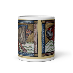 Grunty Animals Mug: Tortuca (sea turtle) and Zifius