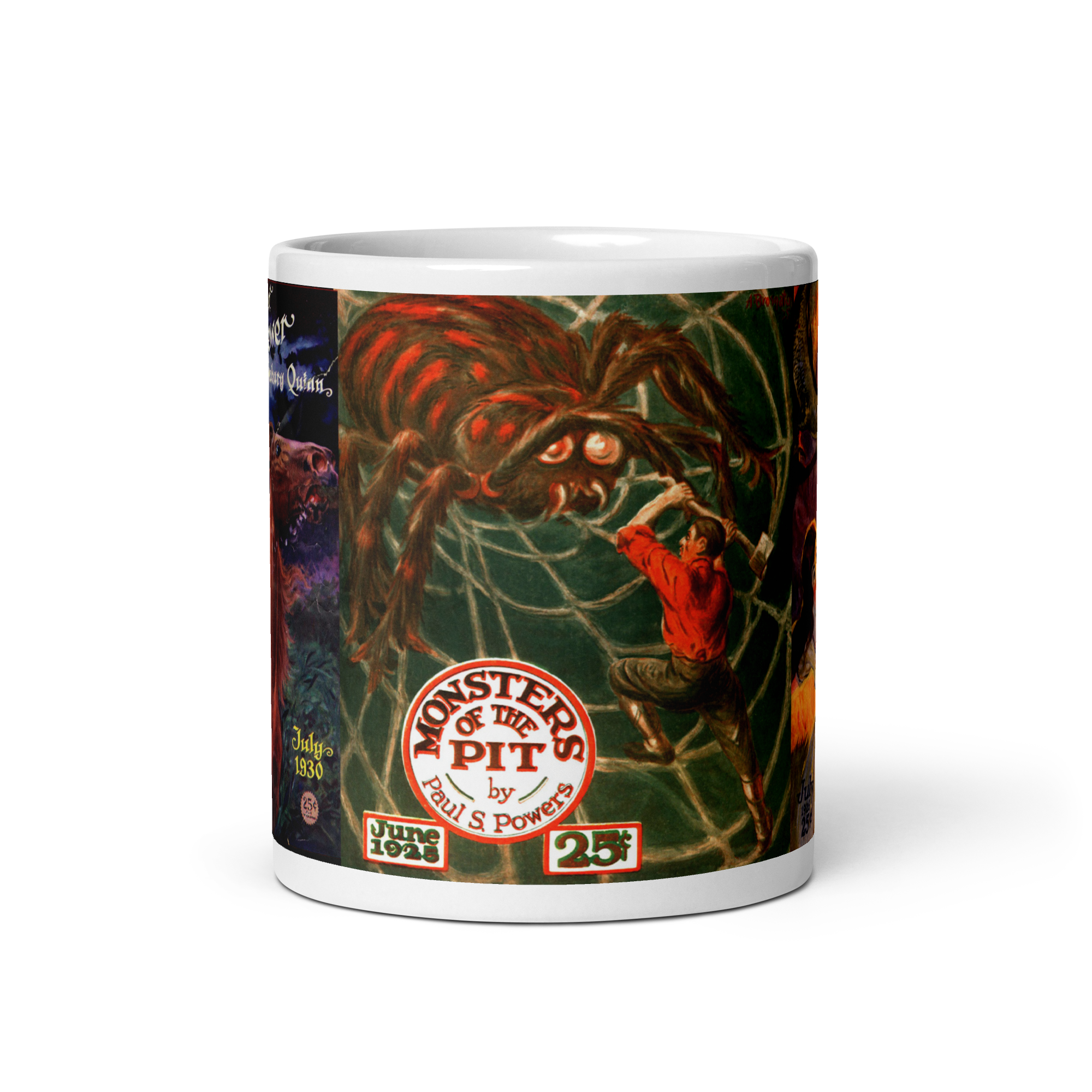 Weird Tales Mug: The Bride of Dewer, Monsters of the Pit, Through the Vortex