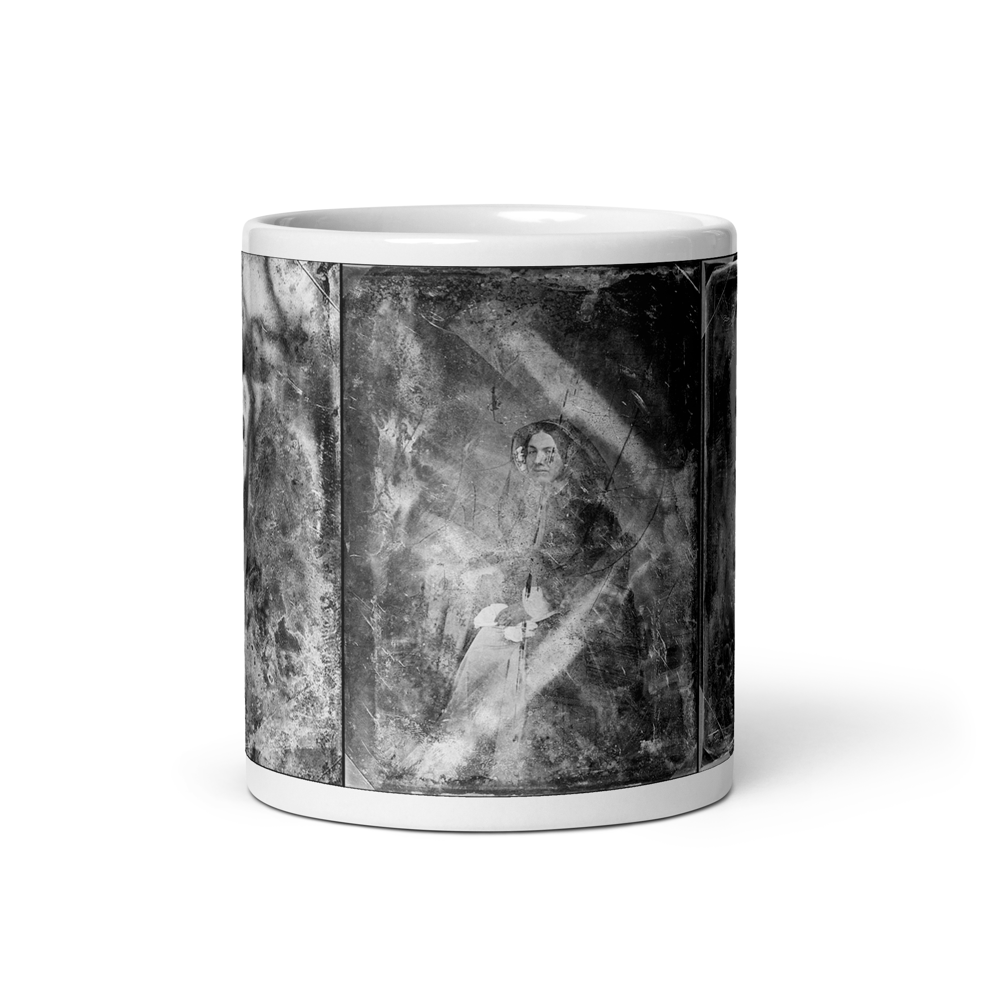 Decaying Daguerreotypes Mug: Woman, Woman Aged 30, Elderly Woman Wearing a Cap