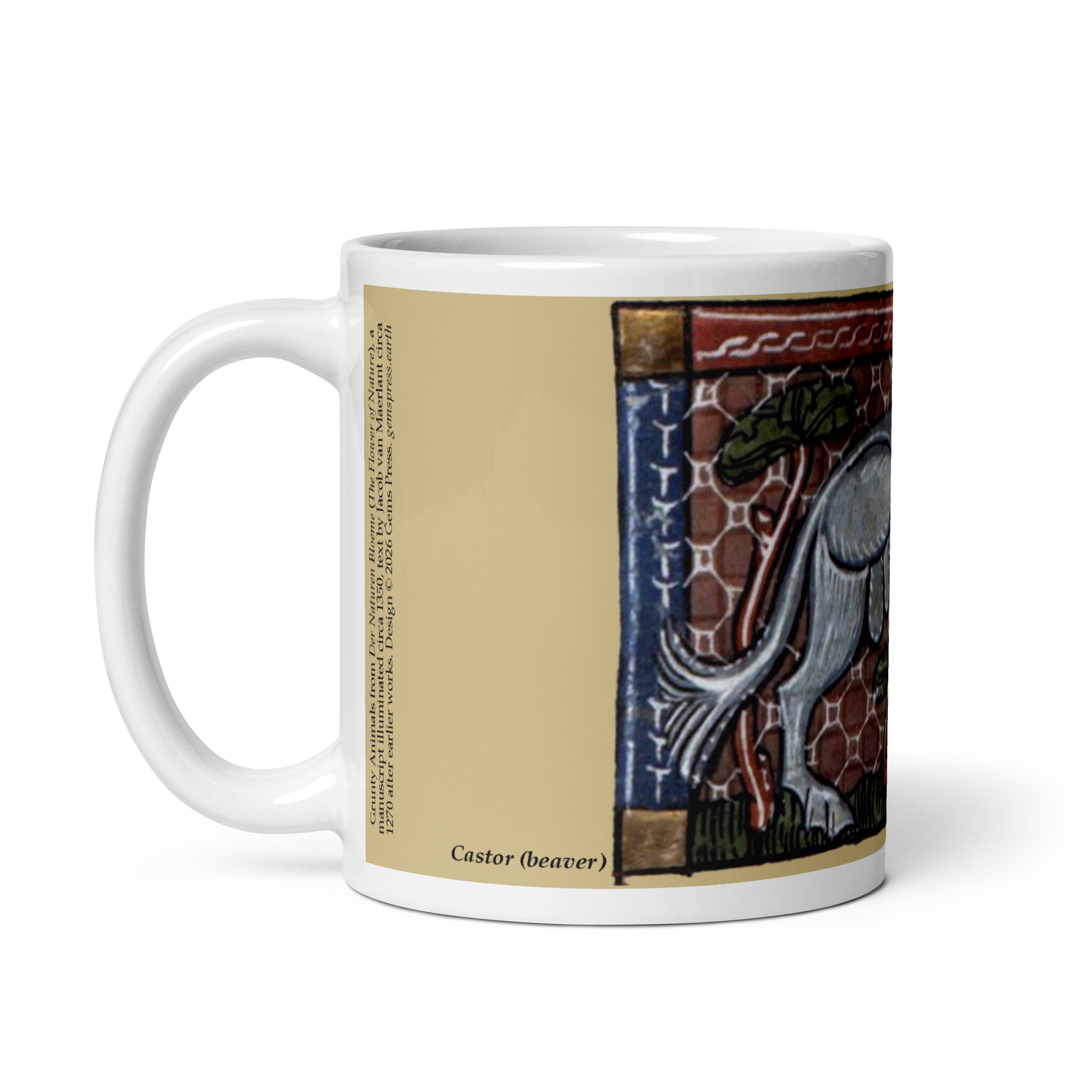 Grunty Animals Mug: Castor (beaver) - Image 2