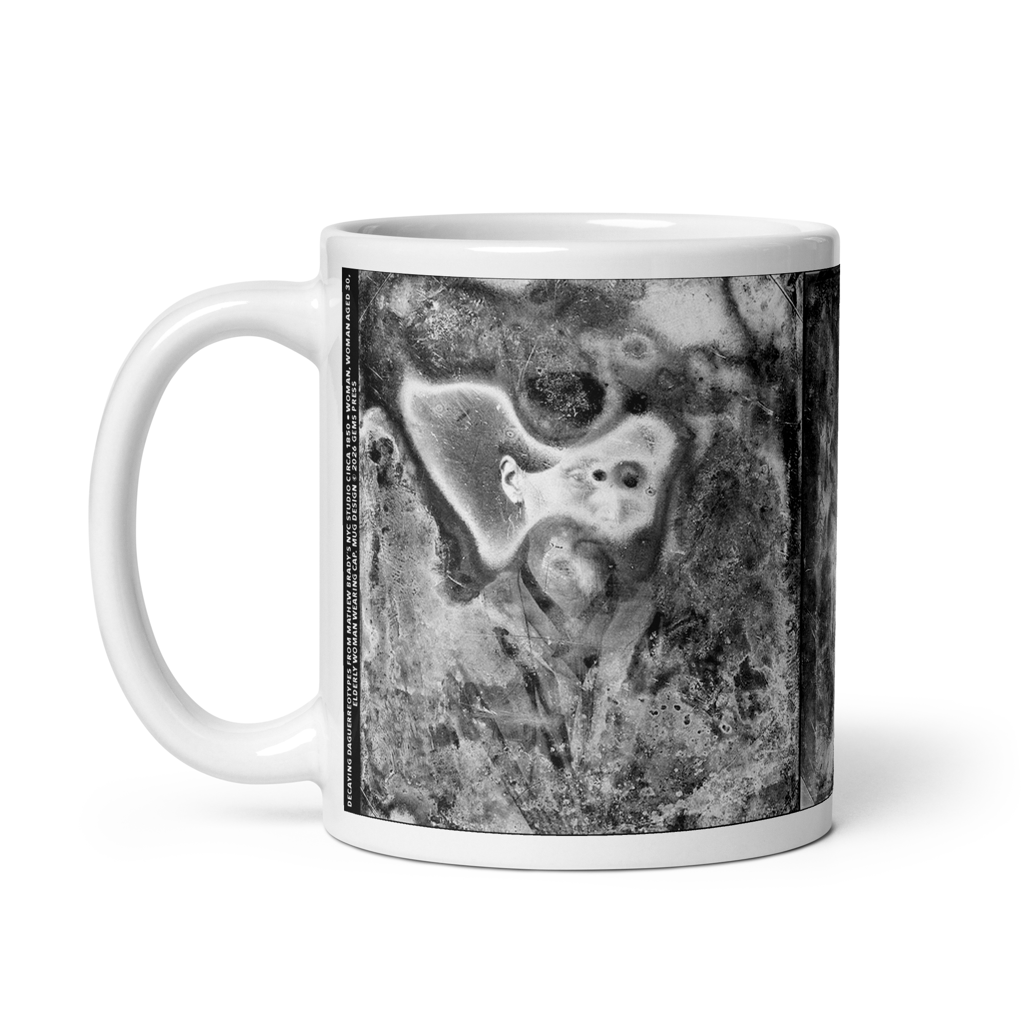 Decaying Daguerreotypes Mug: Woman, Woman Aged 30, Elderly Woman Wearing a Cap - Image 3