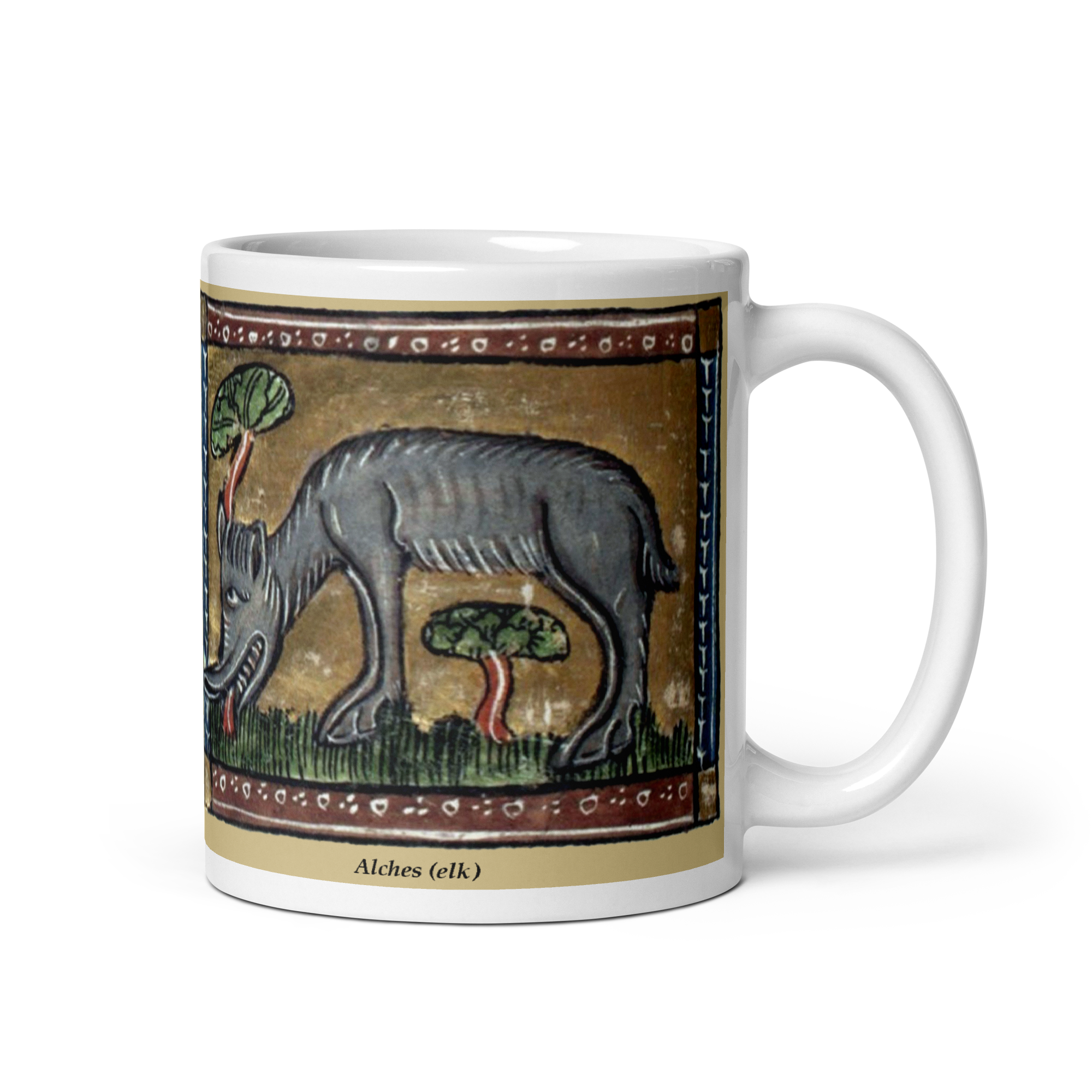 Grunty Animals Mug: Elephas (elephant) and Alches (elk) - Image 3