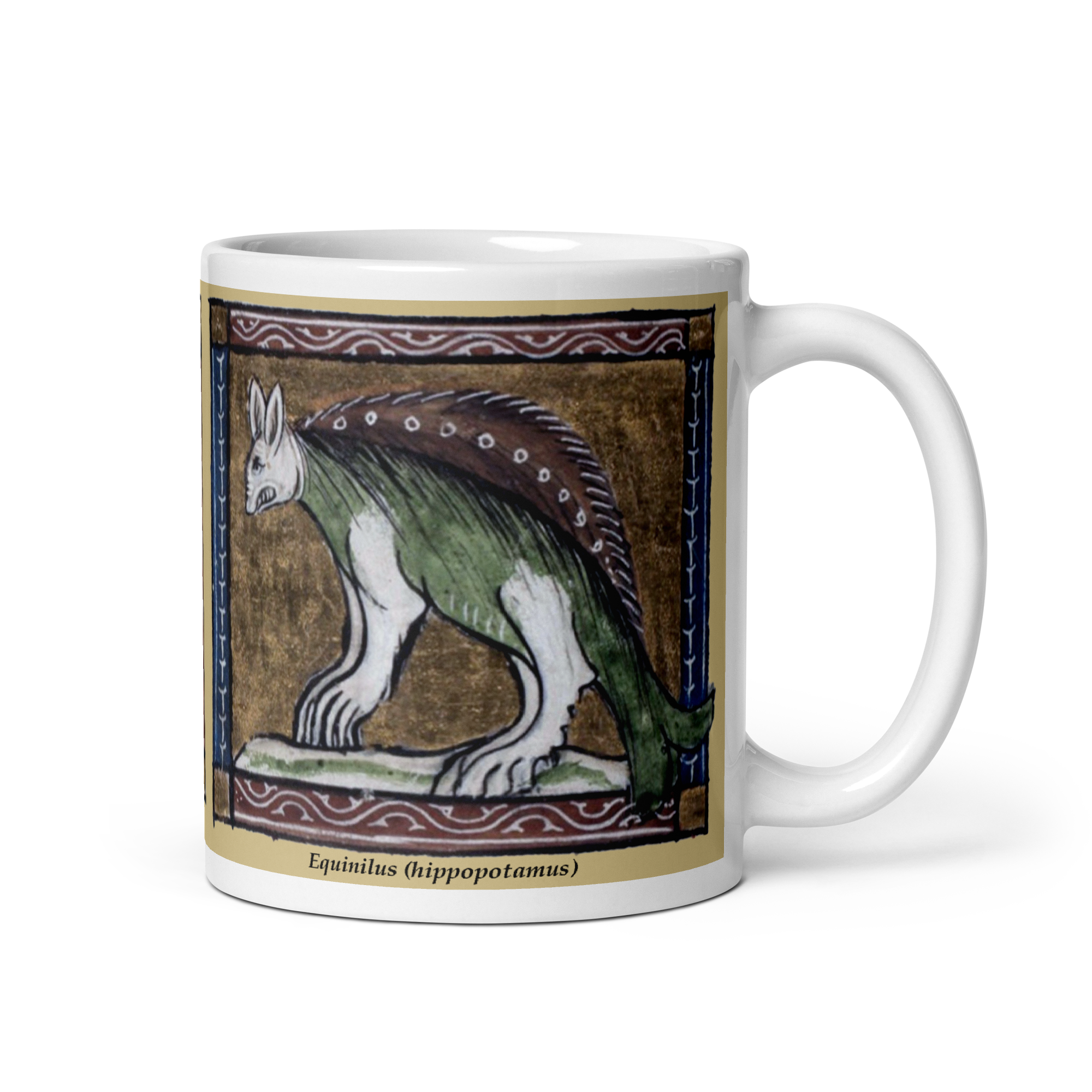 Grunty Animals Mug: Istrix (porcupine) and Equinilus (hippopotamus) - Image 2
