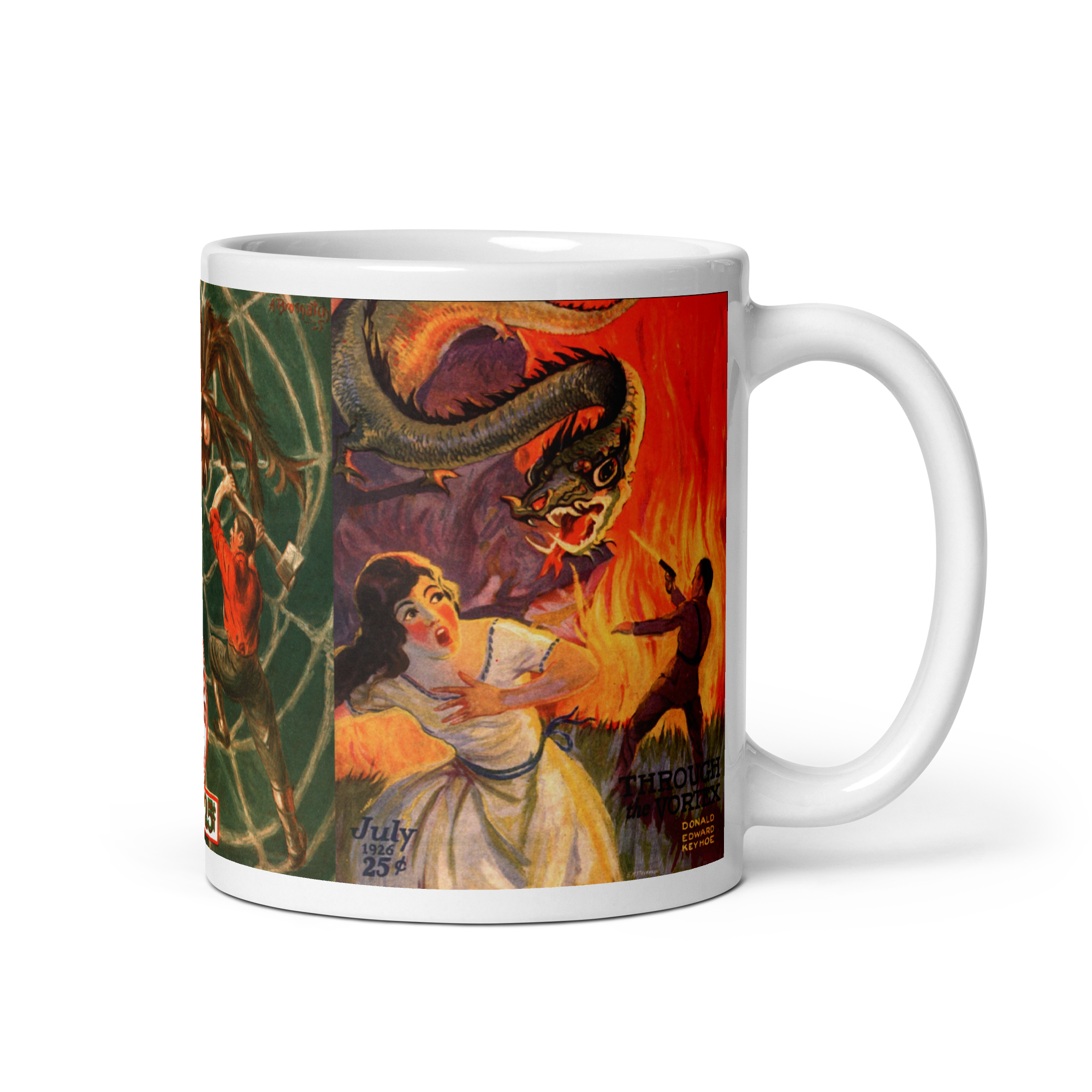Weird Tales Mug: The Bride of Dewer, Monsters of the Pit, Through the Vortex - Image 3