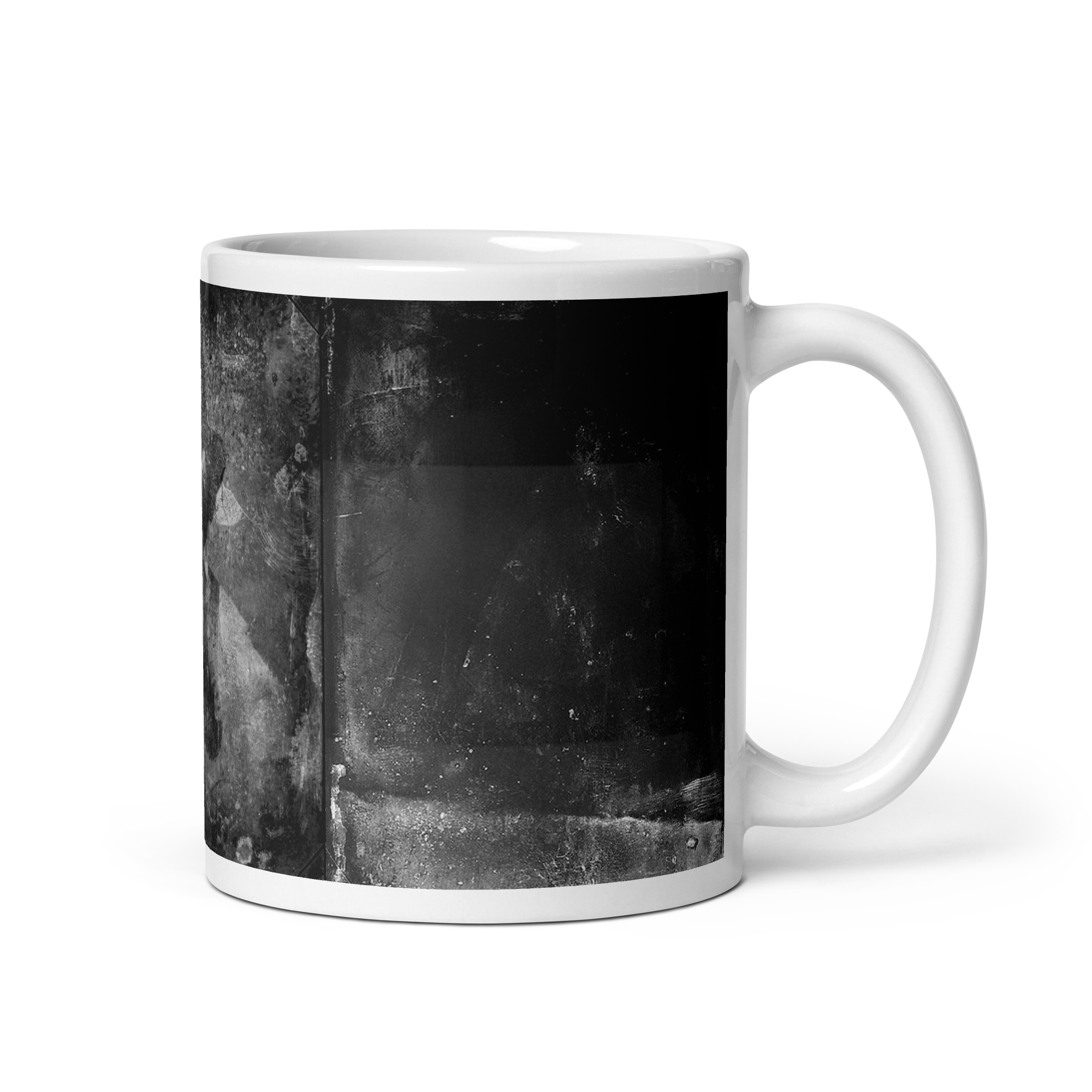Decaying Daguerreotypes Mug: Man Wearing Hat, Man Holding Hat, Man - Image 2